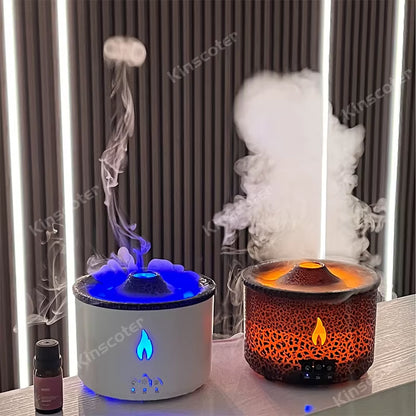 Jellyfish Smoke Ring Aroma Diffuser Creative Volcanic Air Humidifier Aromatherapy for Home Office Bedroom/Essential Oil Set