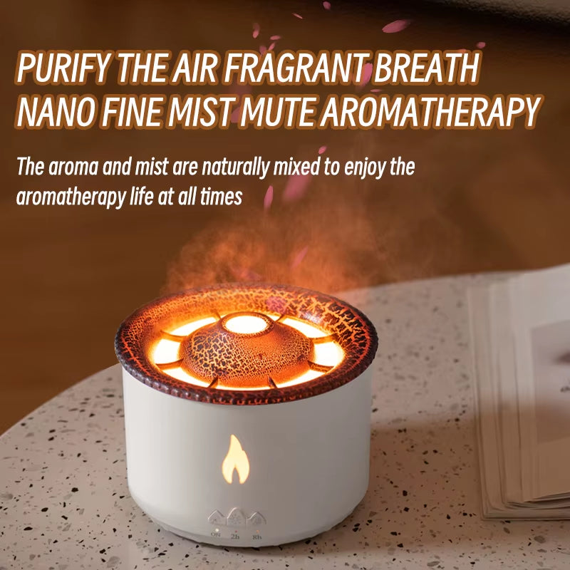 Jellyfish Smoke Ring Aroma Diffuser Creative Volcanic Air Humidifier Aromatherapy for Home Office Bedroom/Essential Oil Set
