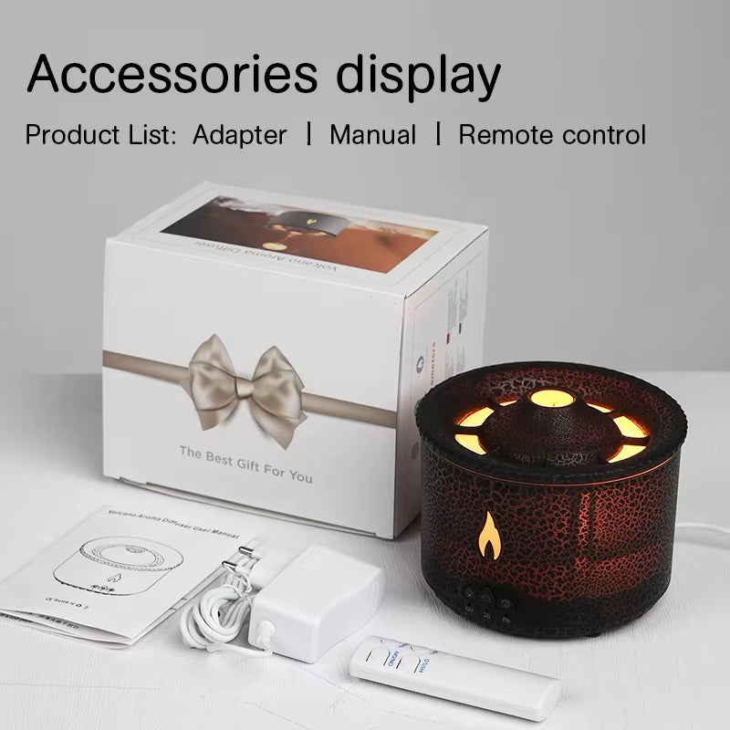 Jellyfish Smoke Ring Aroma Diffuser Creative Volcanic Air Humidifier Aromatherapy for Home Office Bedroom/Essential Oil Set