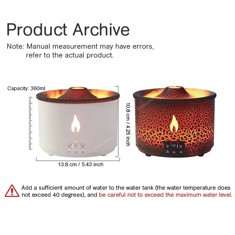 Jellyfish Smoke Ring Aroma Diffuser Creative Volcanic Air Humidifier Aromatherapy for Home Office Bedroom/Essential Oil Set